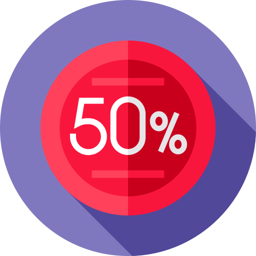 50 percent